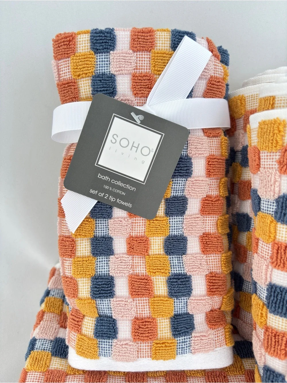 Soho tones cotton checkerboard